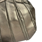 Bottega Veneta Metallic Pleated Shoulder Bag