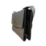 Gucci Zumi Grey Python Leather Small Shoulder Bag