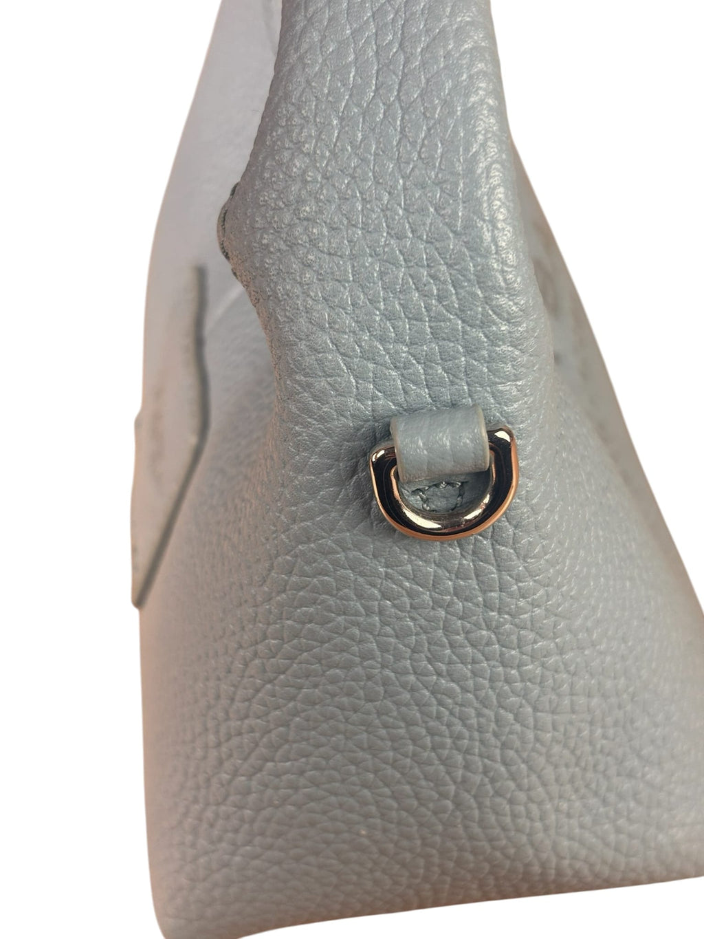 Marc Jacobs Cloud Blue Pebbled Leather Nano The Sack Two-Way Hobo