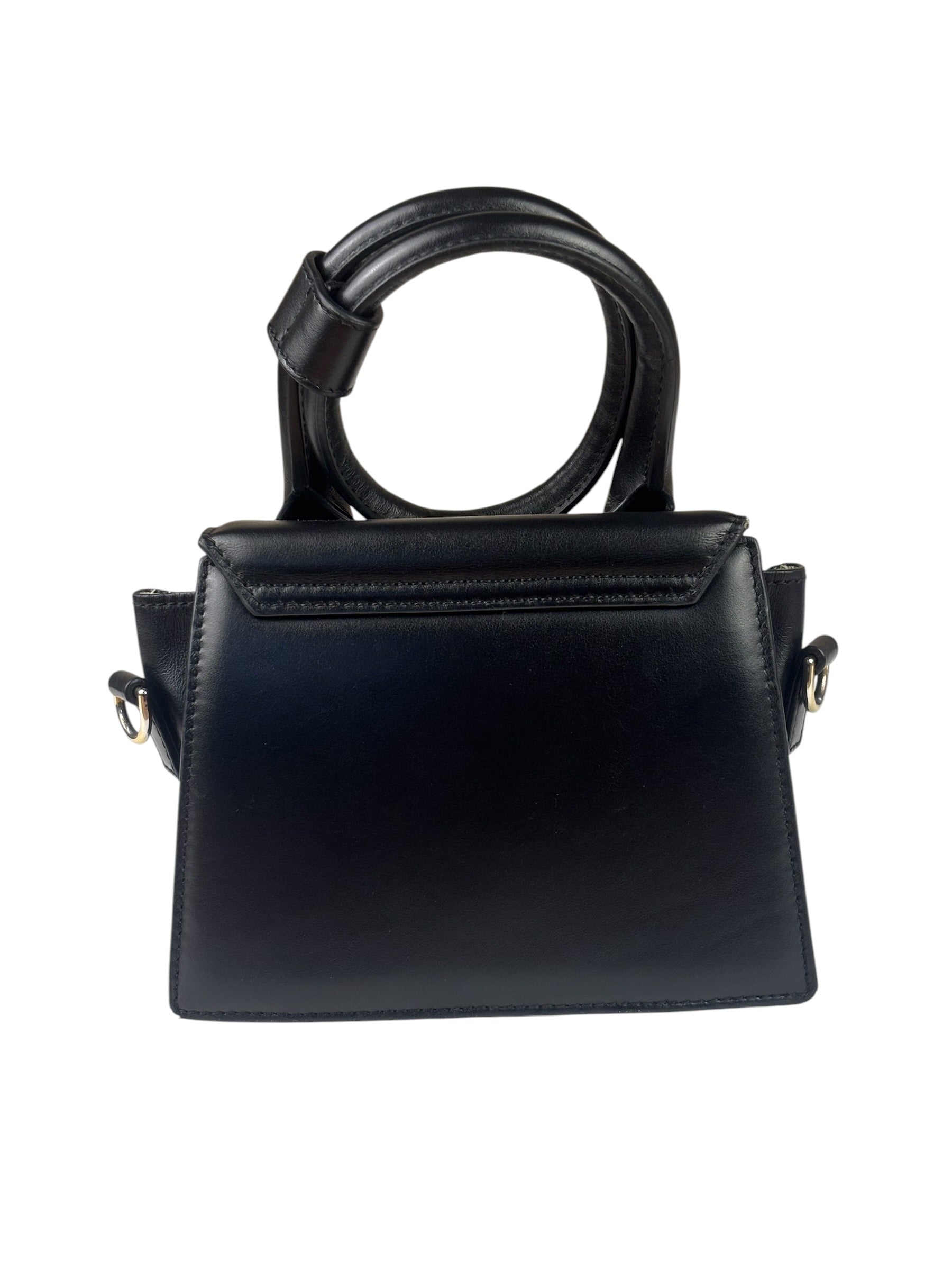 Jacquemus Black Leather The Knot Chiquito Two-Way Bag