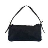 Fendi Black Nylon Mamma Baguette Handbag