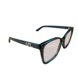 Karl Lagerfeld Transparent Petrol Blue Eye-Glass Frame RX