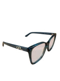 Karl Lagerfeld Transparent Petrol Blue Eye-Glass Frame RX