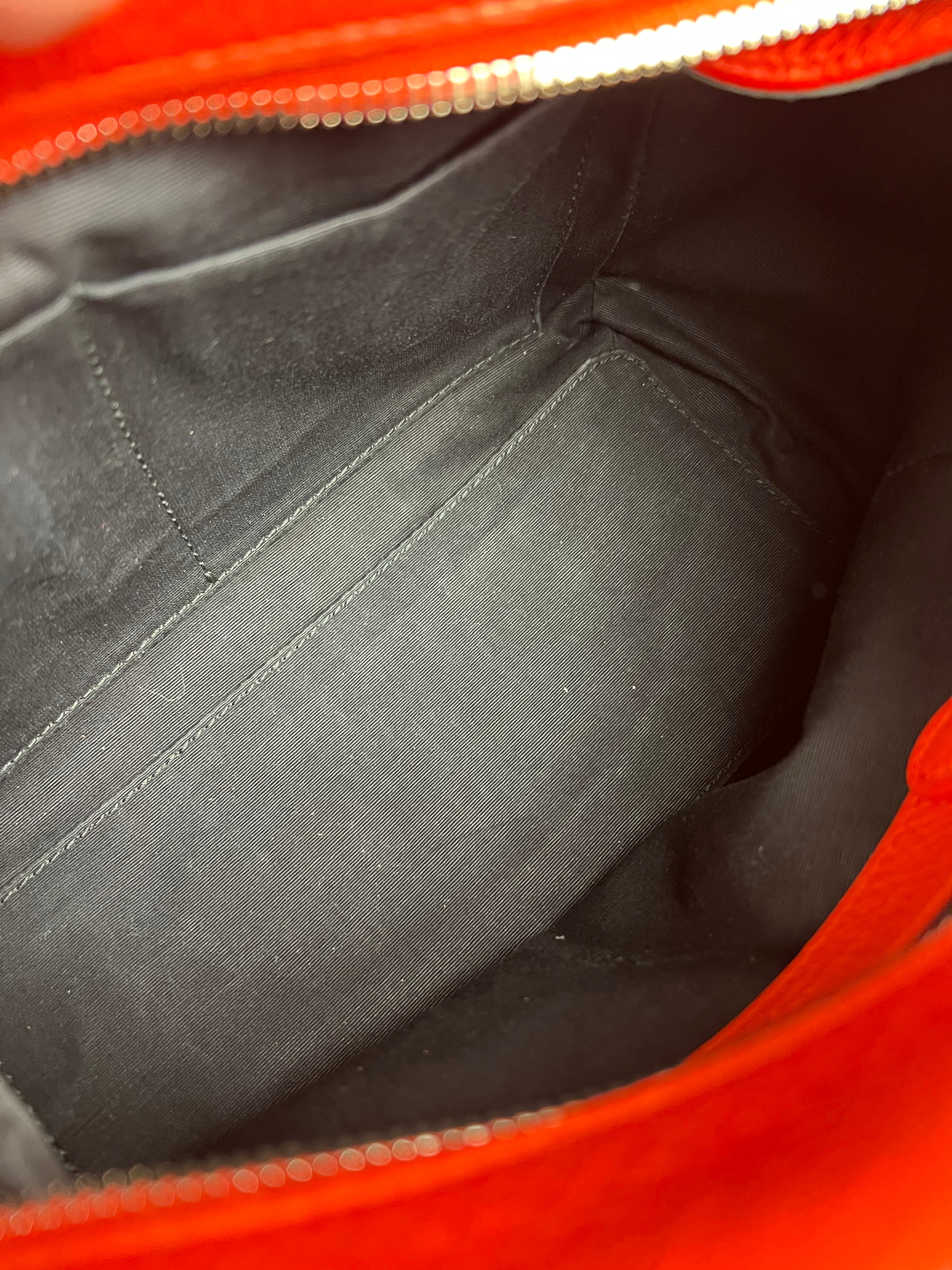 Balenciaga Red Leather Infanta Mini Boston Bag