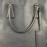 Prada Navy Blue Saffiano Leather Vertical Tote Bag