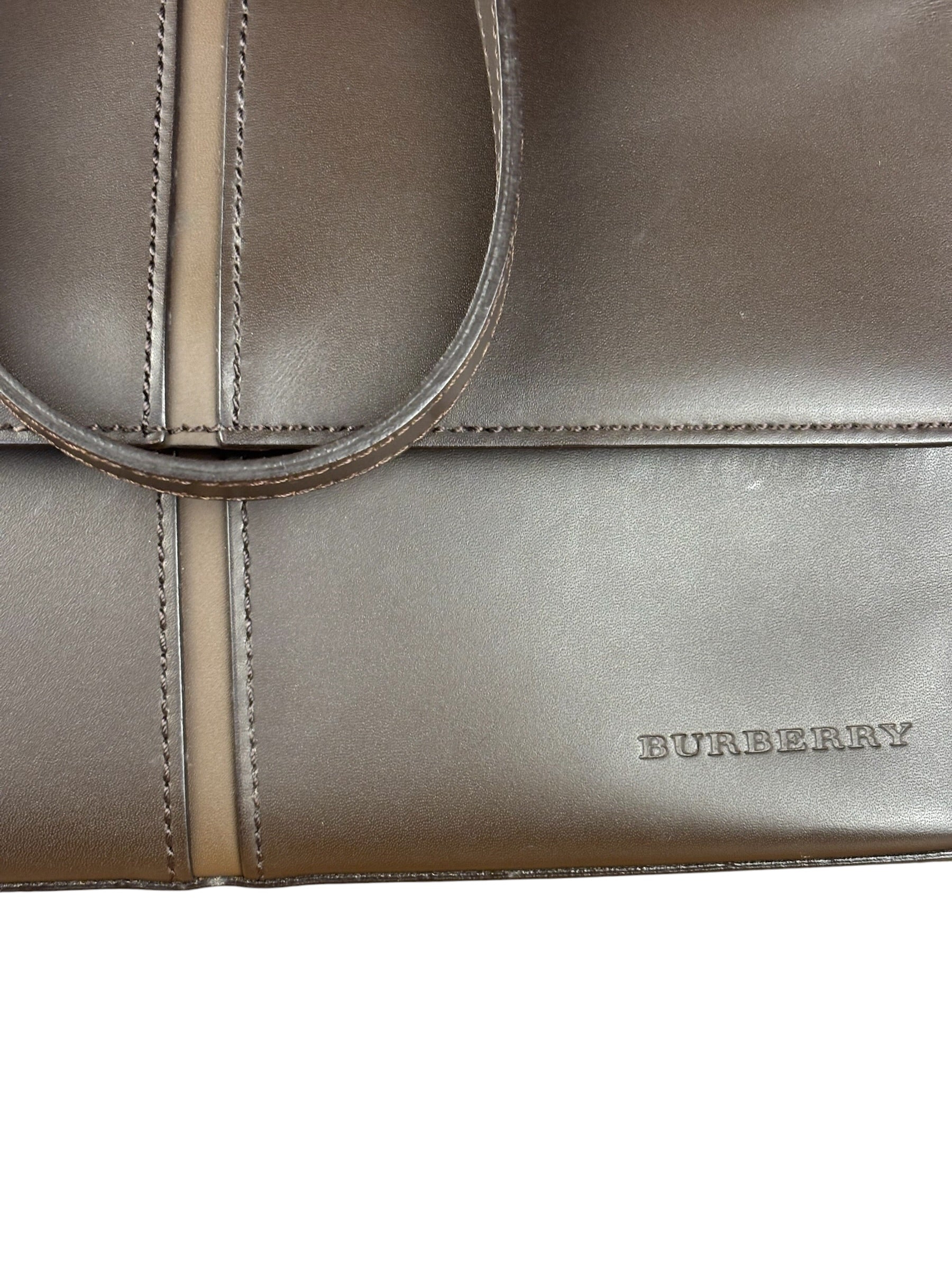 Burberry Brown Leather Shoulder Bag
