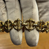 Gucci Mother Of Pearl Dial Gold Plated Chain Link