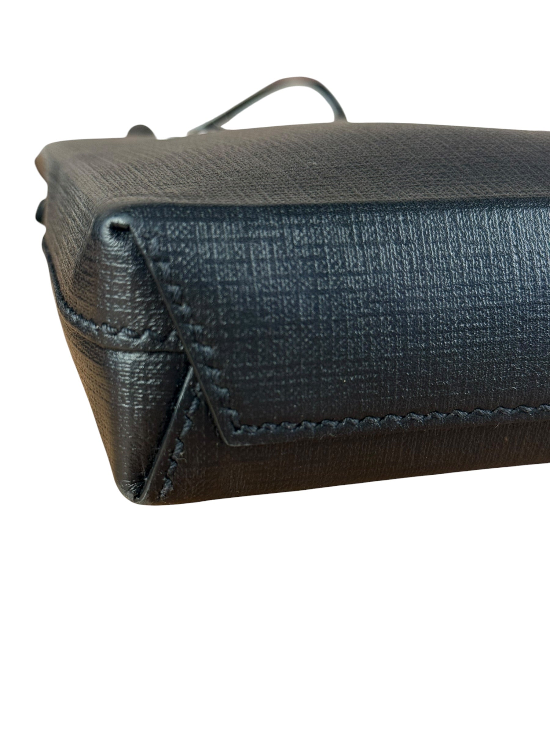 Balenciaga Black Mini Shopping Tote Phone Holder