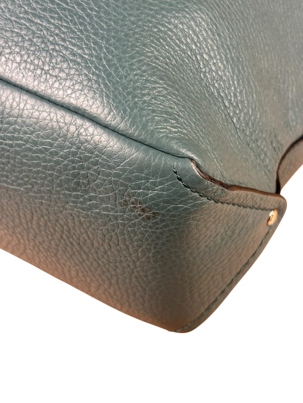 Coach Green Pebbled Leather Rogue Shoulder Bag