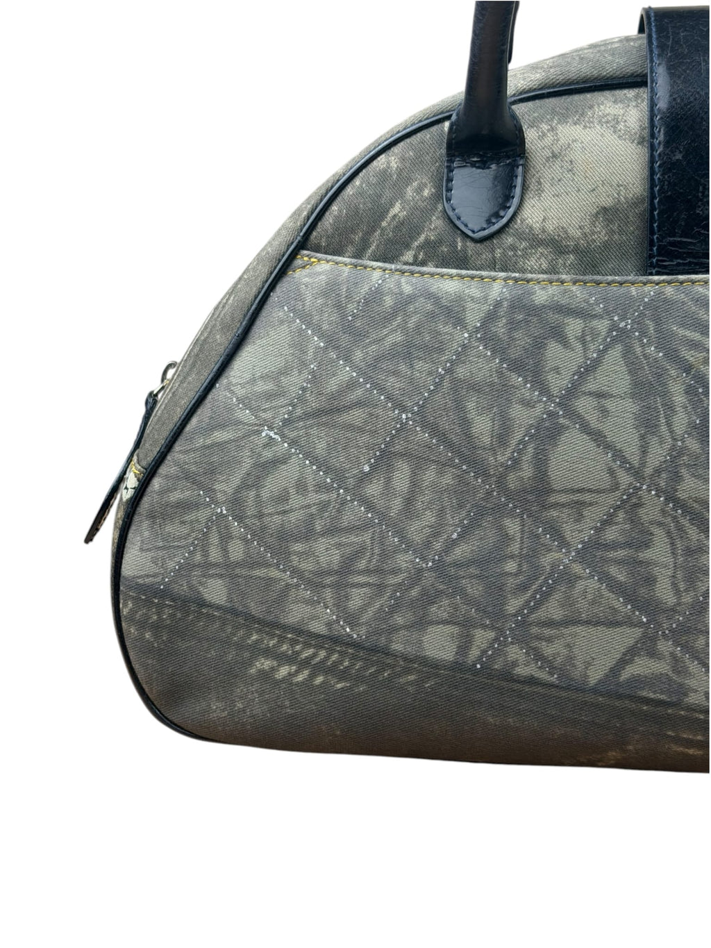 Christian Dior Denim Speedway Double Saddle Bag