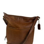 Coach Vintage Brown Leather Legacy Zip Crossbody Bag