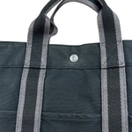 Hermes Fourre-Tout MM Canvas Black Tote