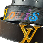 Louis Vuitton Black New Wave Belt