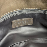 Chanel Taupe Leather Funny Tweed Fringe Flap Bag 2010