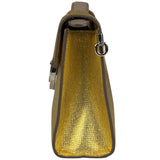 Christian Dior Gold/Metallic Leather Diorever Shoulder Bag