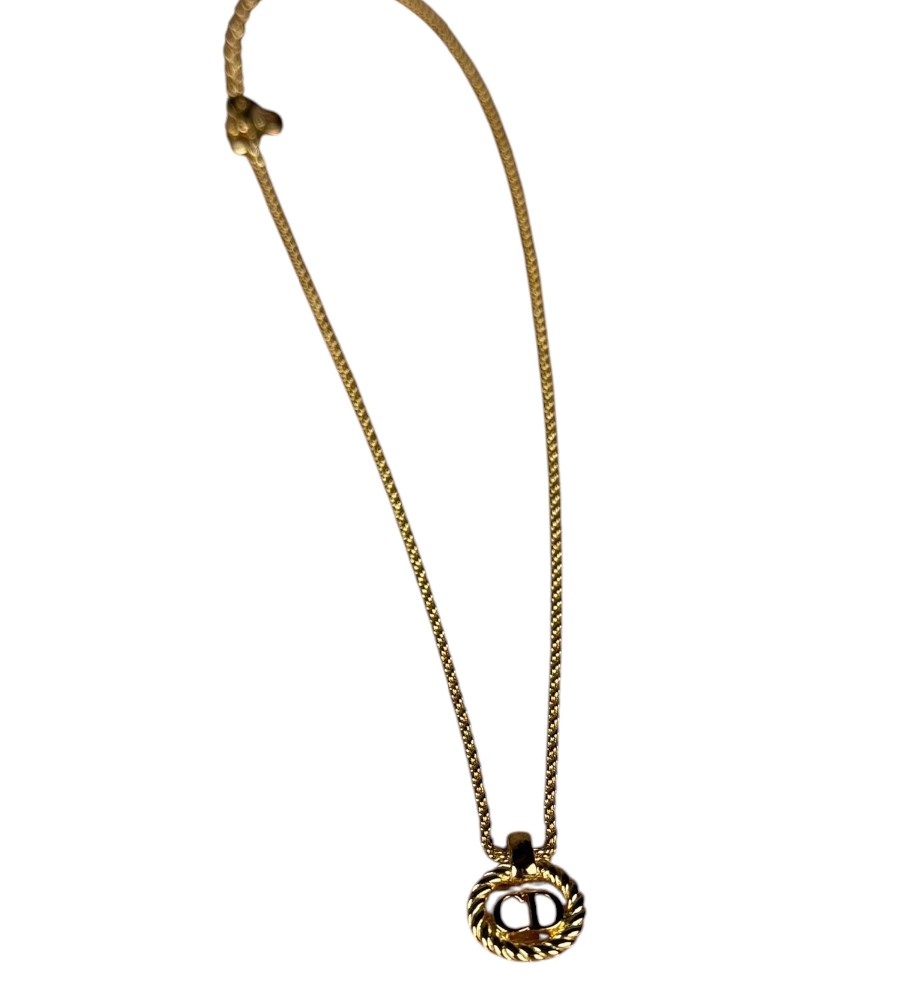Christian Dior CD Logo Necklace