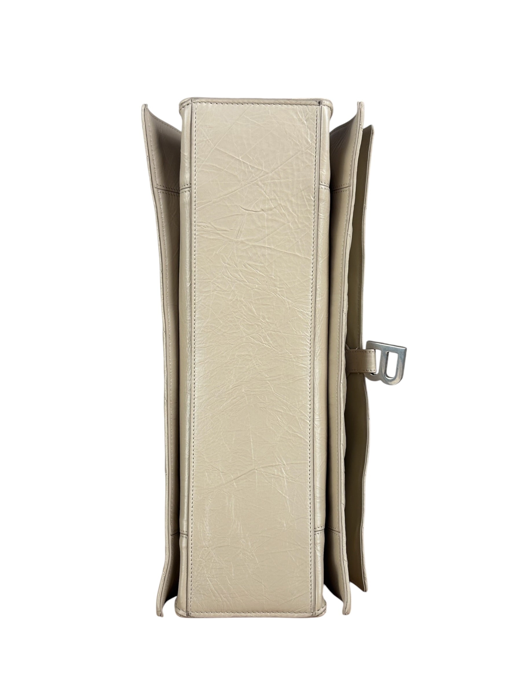 Balenciaga Beige Calfskin Crush Chain Bag