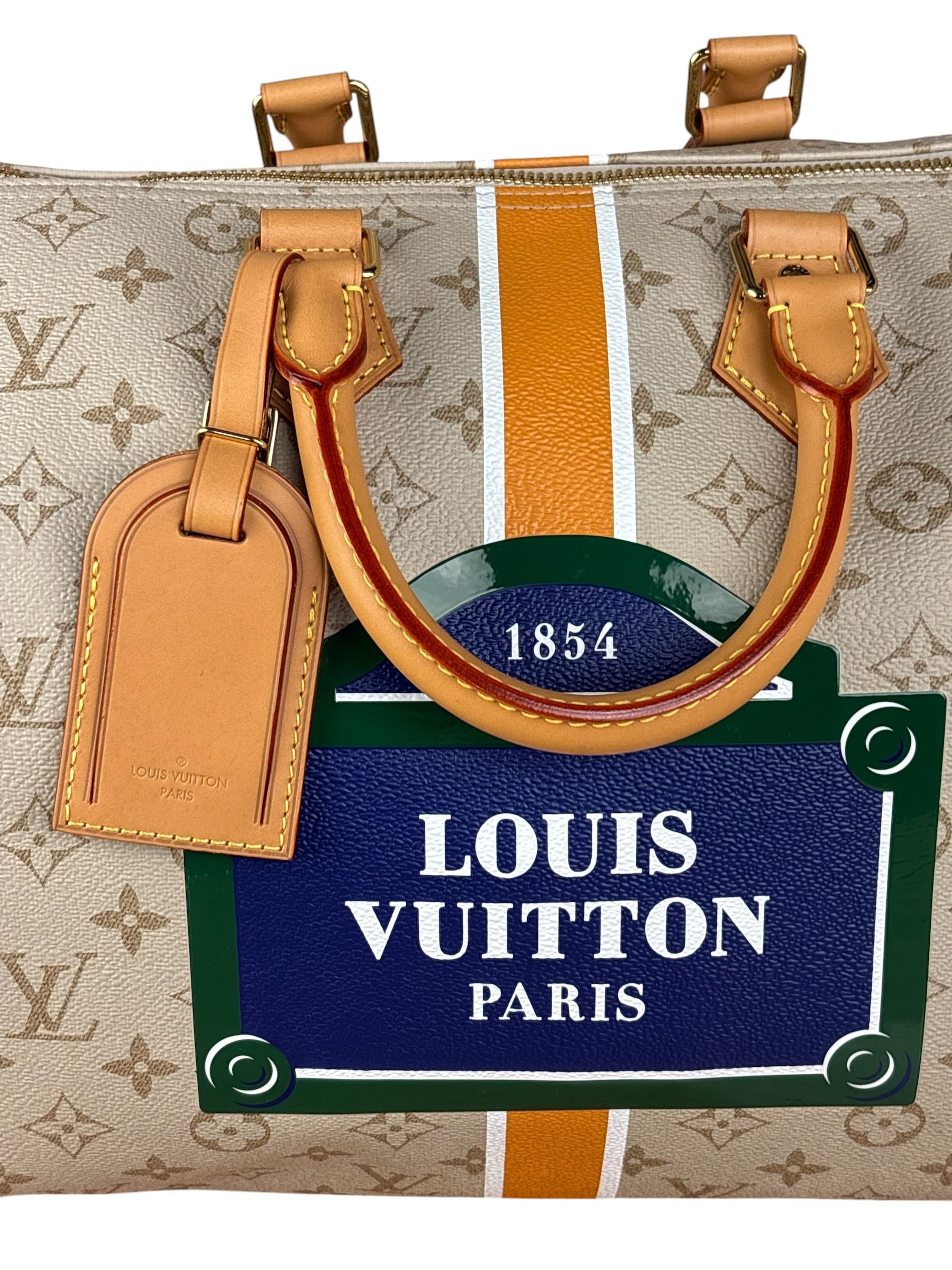 Louis Vuitton Limited Edition Monopaname Keepall Bandouliere 45