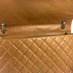 Chanel Caramel Brown Quilted Lambskin Large Shoulder Bag 2009