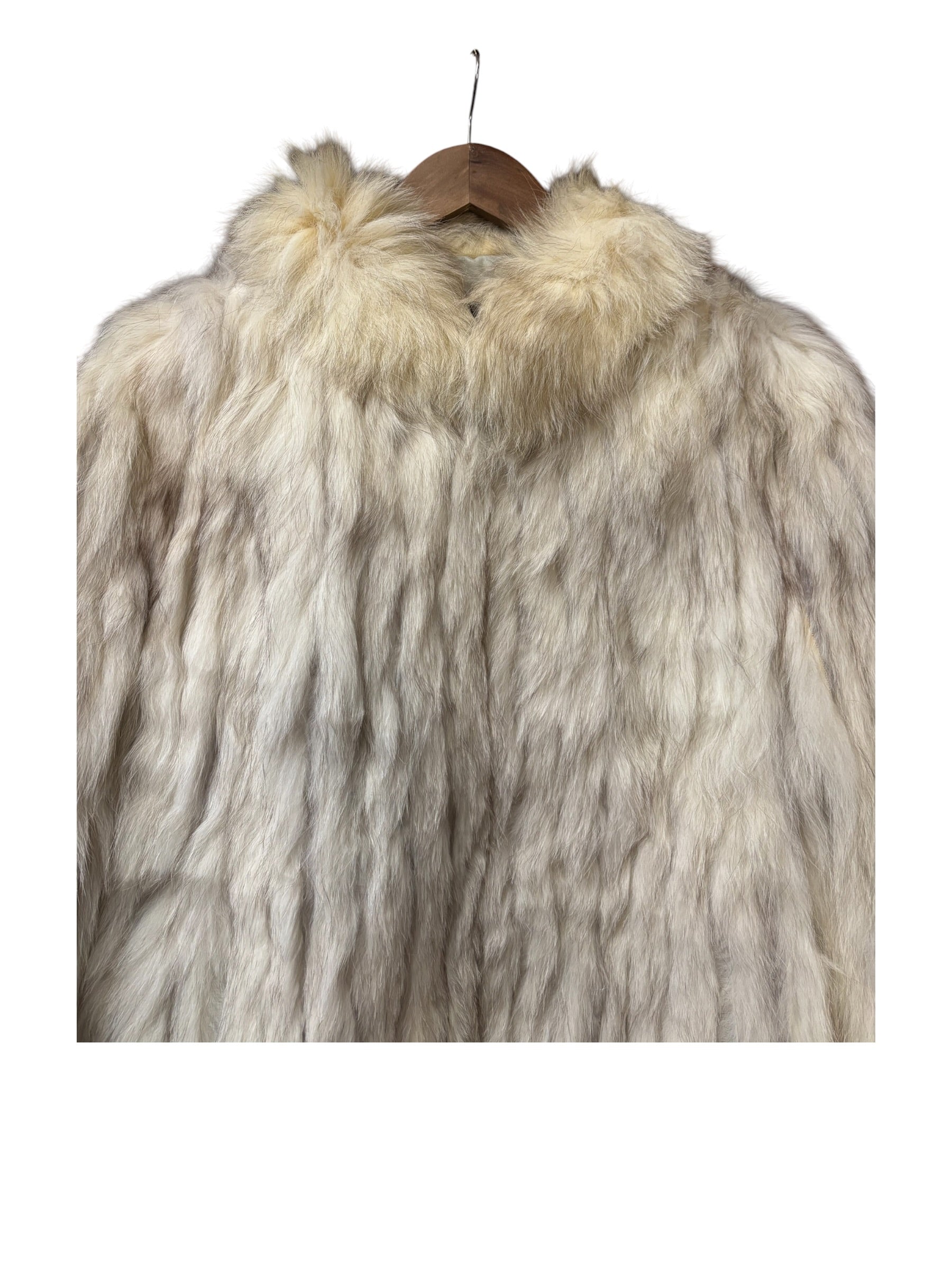 Vintage Off-White Saga Fox Fur Coat