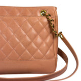 Chanel Pink Caviar Quilted Leather Petit Timeless Tote Early 2000's
