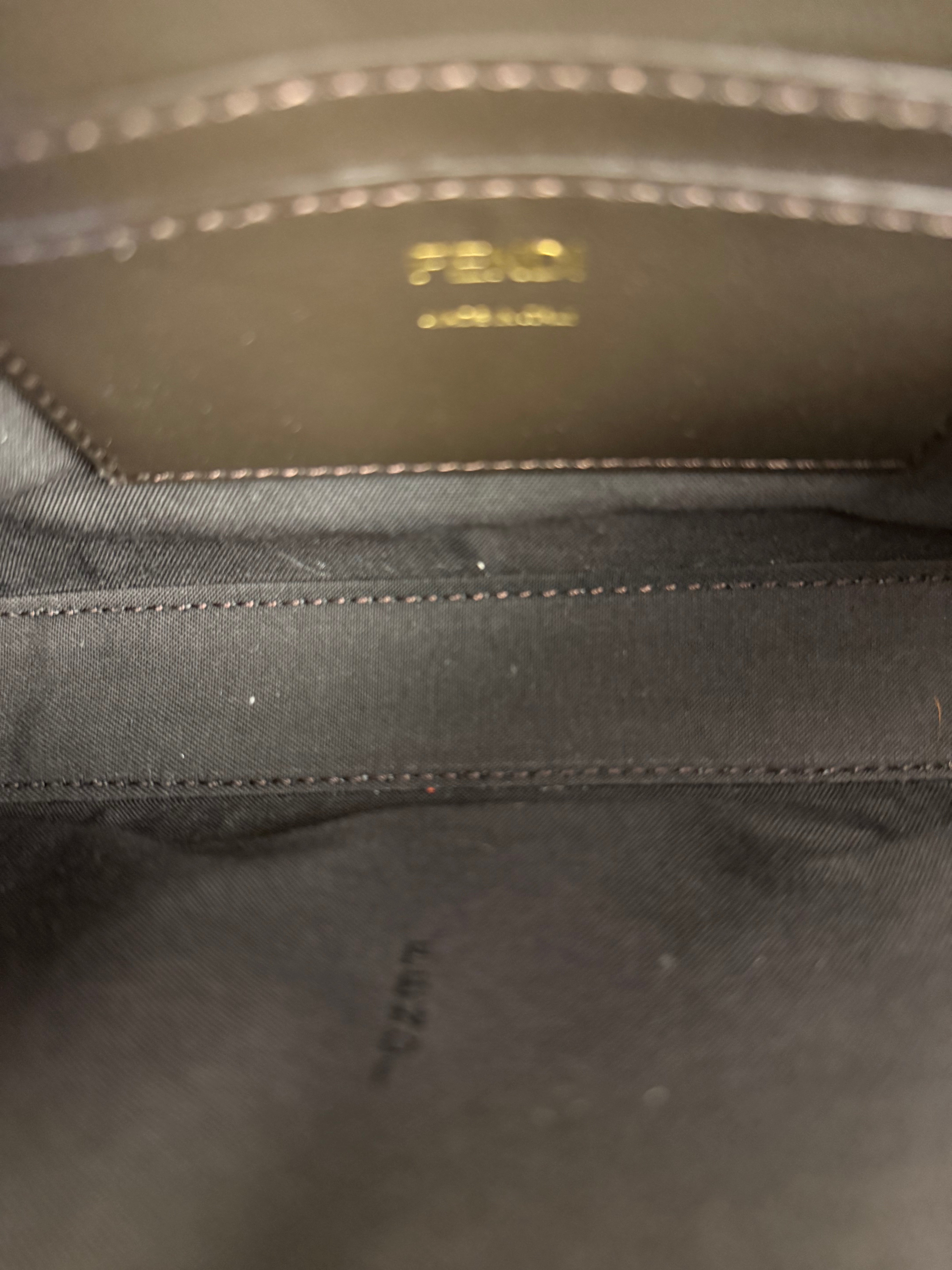 Fendi FF Floral Coated Canvas Chain Pochette