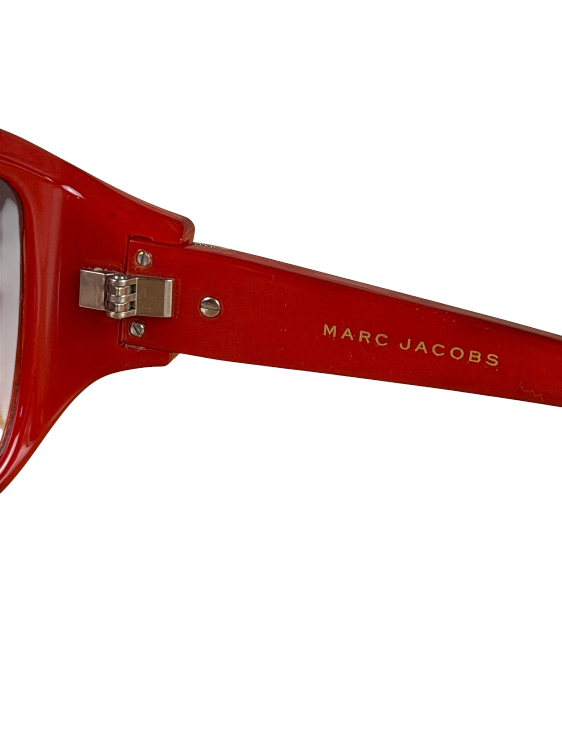Marc Jacobs Oversized Red Wrap Sunglasses
