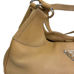 Prada Beige Leather Shoulder Bag