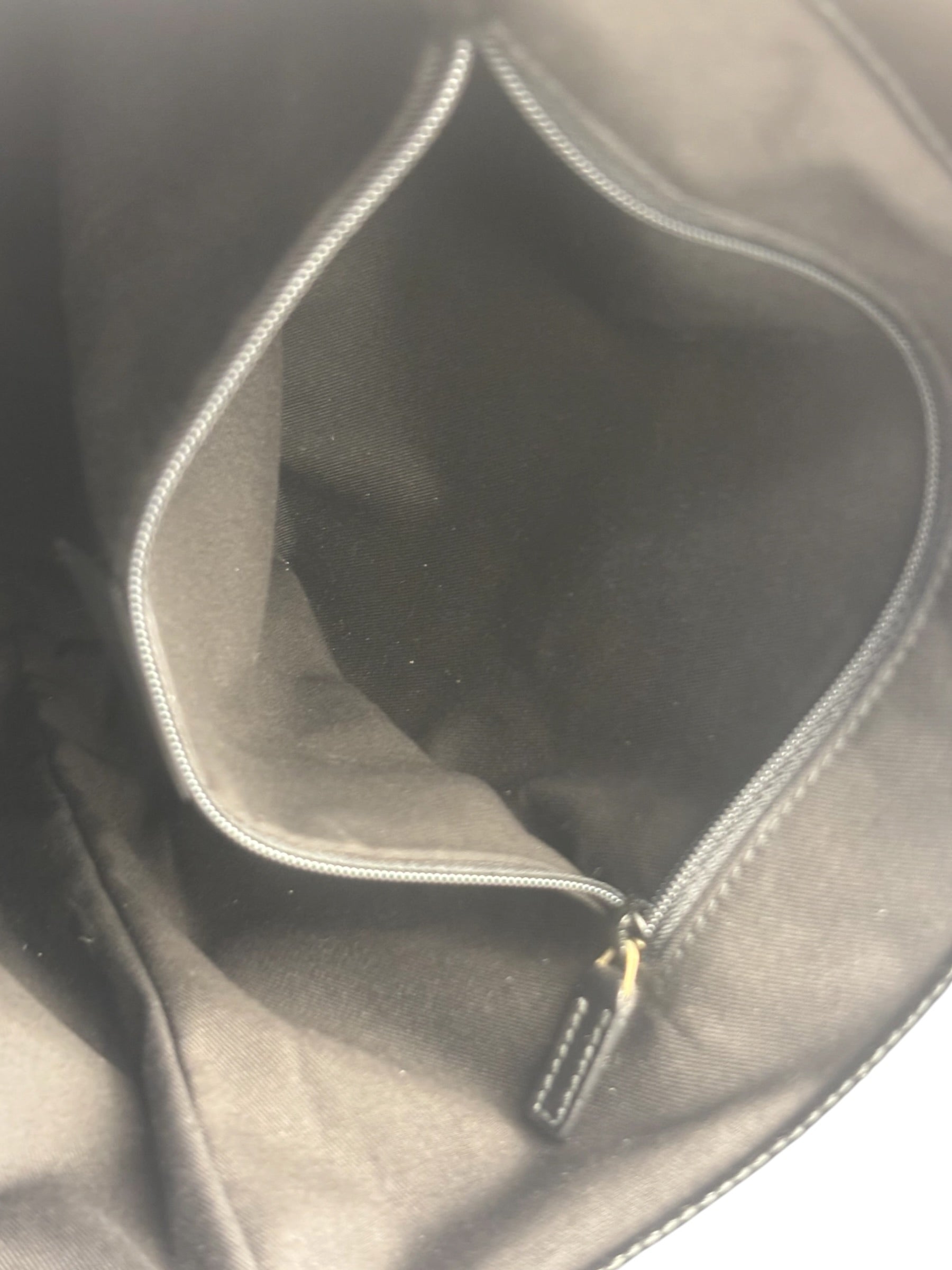 Gucci GG Black Canvas Capri Chain Tote Bag