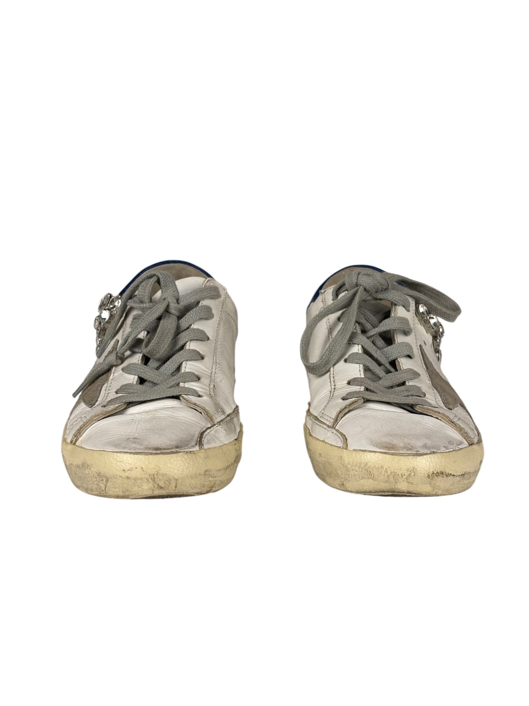 Golden Goose Superstar Sneakers Crystal Embellishments