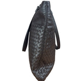 Bottega Veneta Chocolate Brown Leather Intercciato Tote Bag