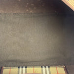 Burberry Beige/Brown Leather House Check Boston Bag