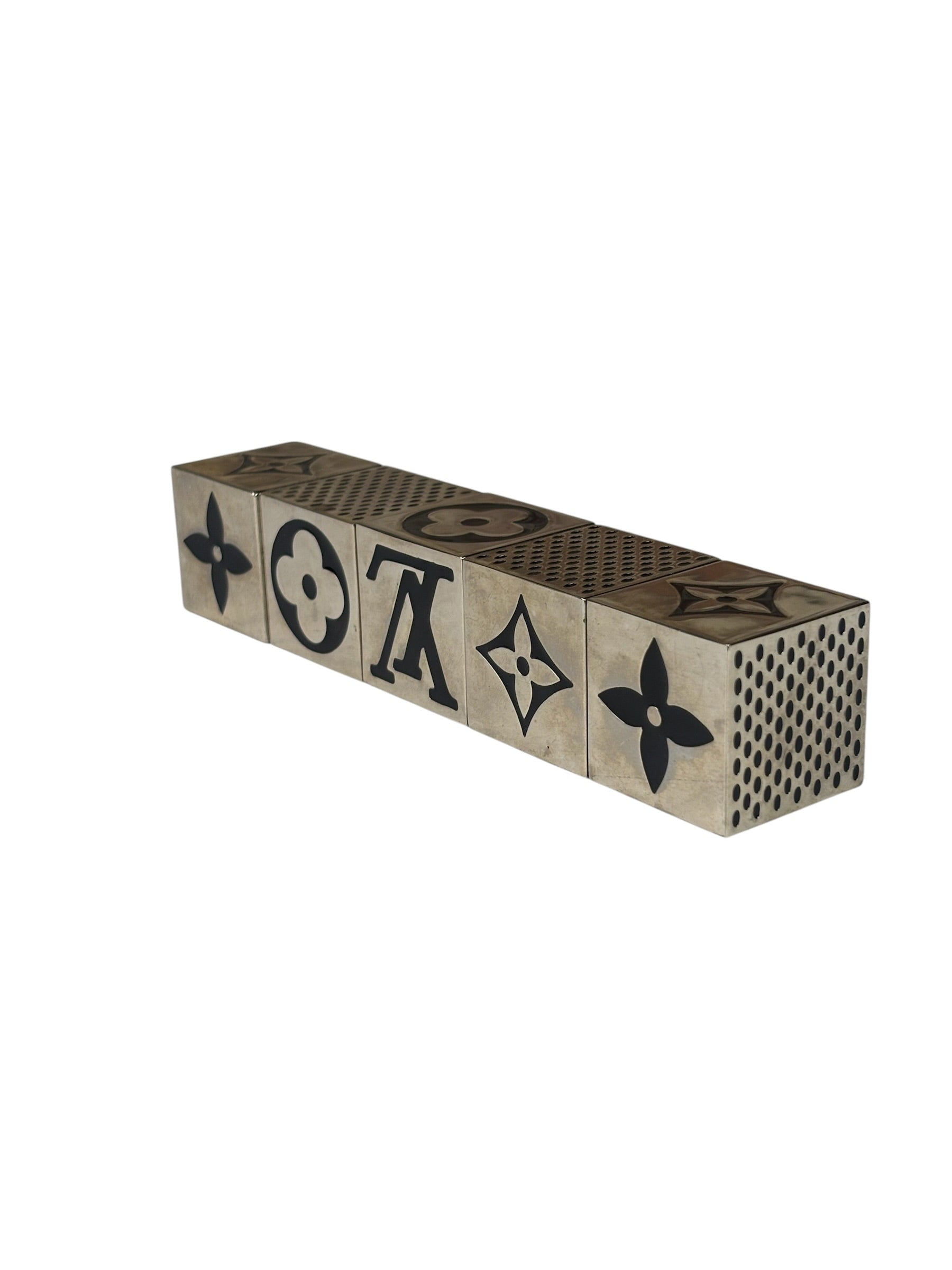 Louis Vuitton Silver Magnetic Cube Dice
