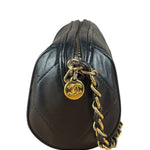 Chanel Black Quilted Leather CC Tassel Barrel Mini Chain Bag