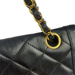 Chanel Black Quilted Leather Double Flap Small Bag