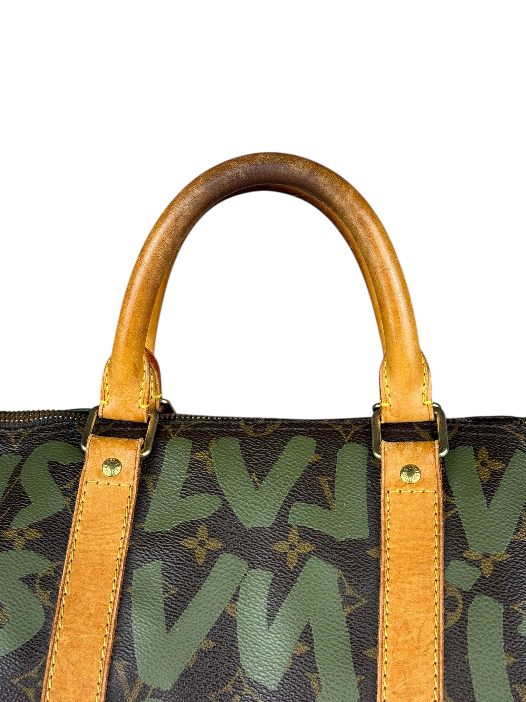 Louis Vuitton Stephen Sprouse Limited Edition Graffiti Keepall 50 Green