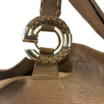 Gucci Tan Brown Leather Wave Hobo Bag