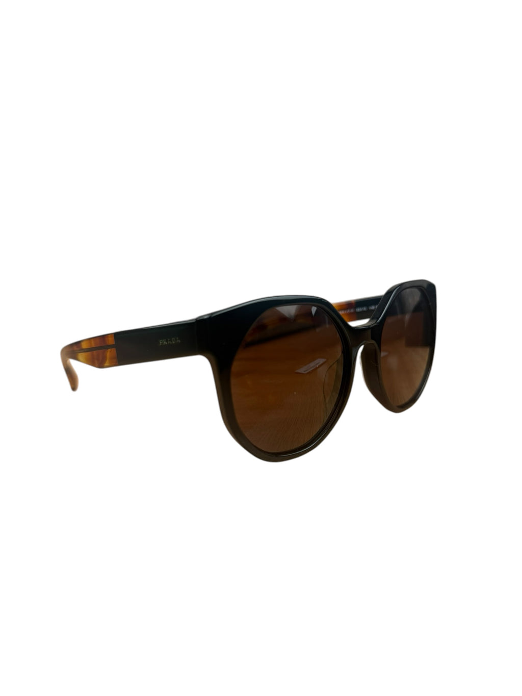 Prada SPR-11T-F Tortoiseshell Black Acetate Reading Sunglasses
