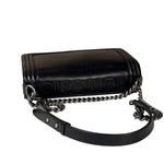 Chanel Black Calfskin Boy Flap Bag 2015