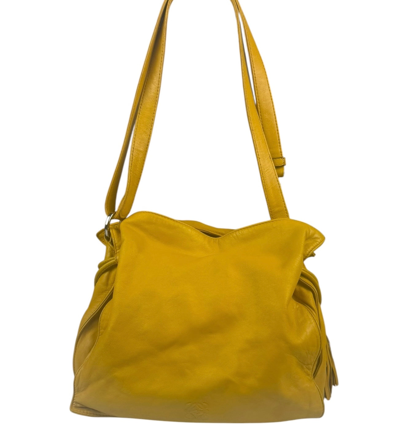 Loewe Vintage Yellow Leather Flamenco Tote Bag