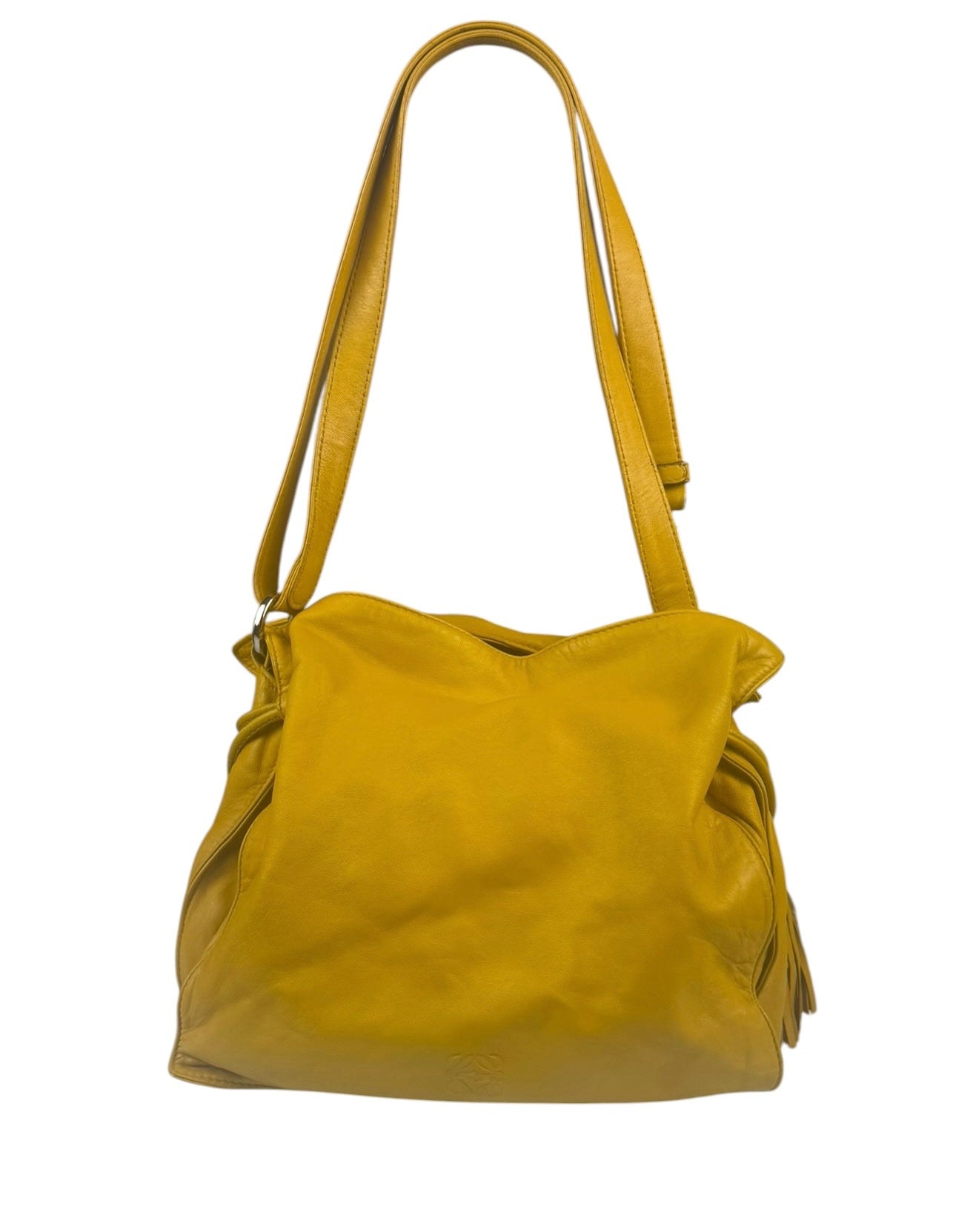 Loewe Vintage Yellow Leather Flamenco Tote Bag