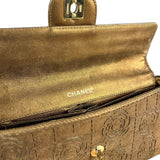 Chanel 2002 Gold Retro Tale East West Chain Flap