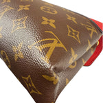 Louis Vuitton LV Monogram Red Leather Pallas Chain Bag