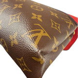 Louis Vuitton LV Monogram Red Leather Pallas Chain Bag