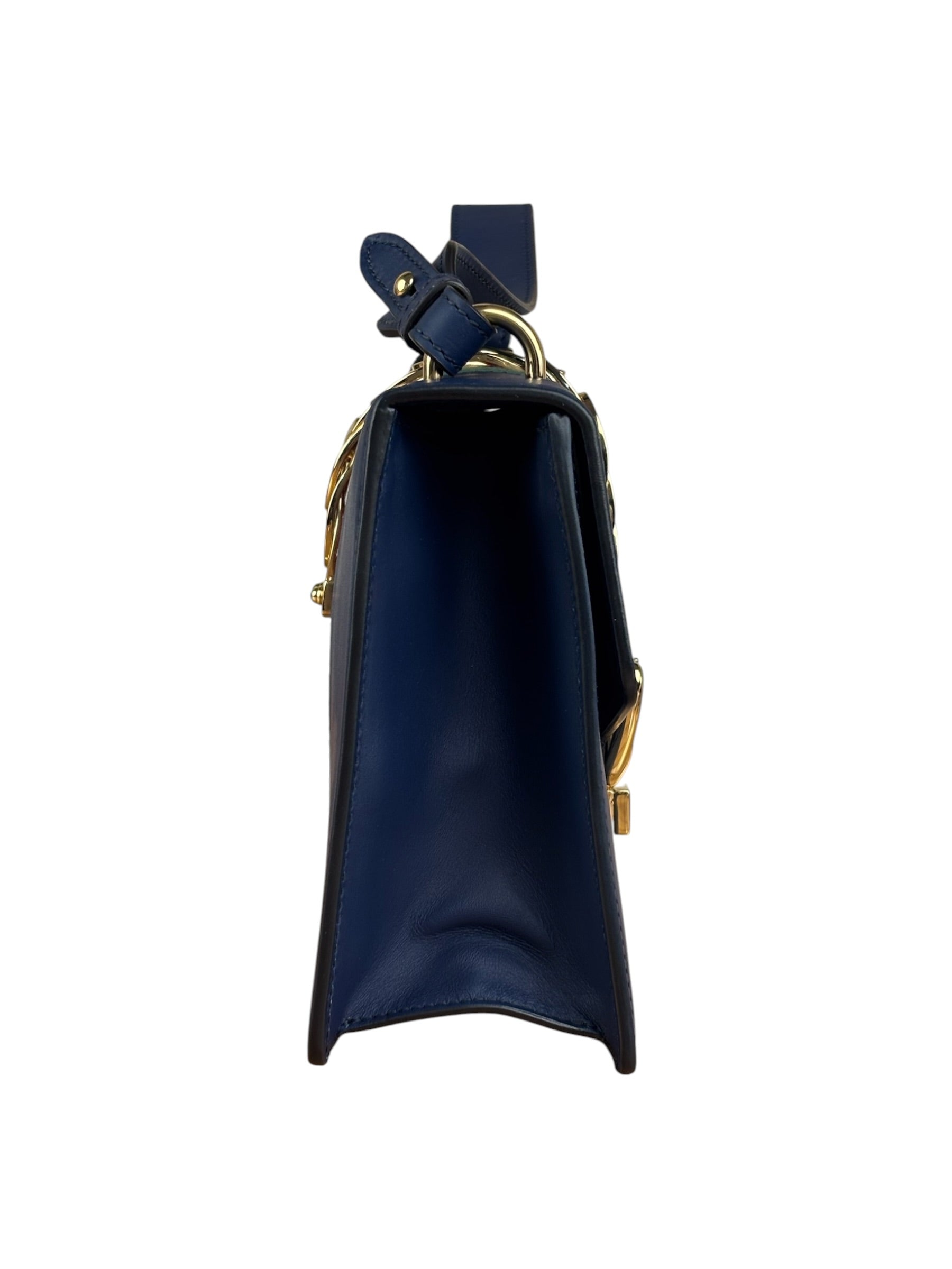 Gucci Navy Blue Sylvie Leather Crossbody Bag