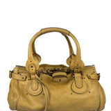 Chloe Yellow Leather Paddington Shoulder Bag