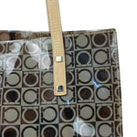 Salvatore Ferragamo Gancini Vinyl Tote/Hand Bag