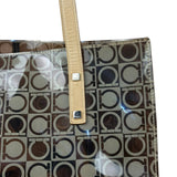 Salvatore Ferragamo Gancini Vinyl Tote/Hand Bag