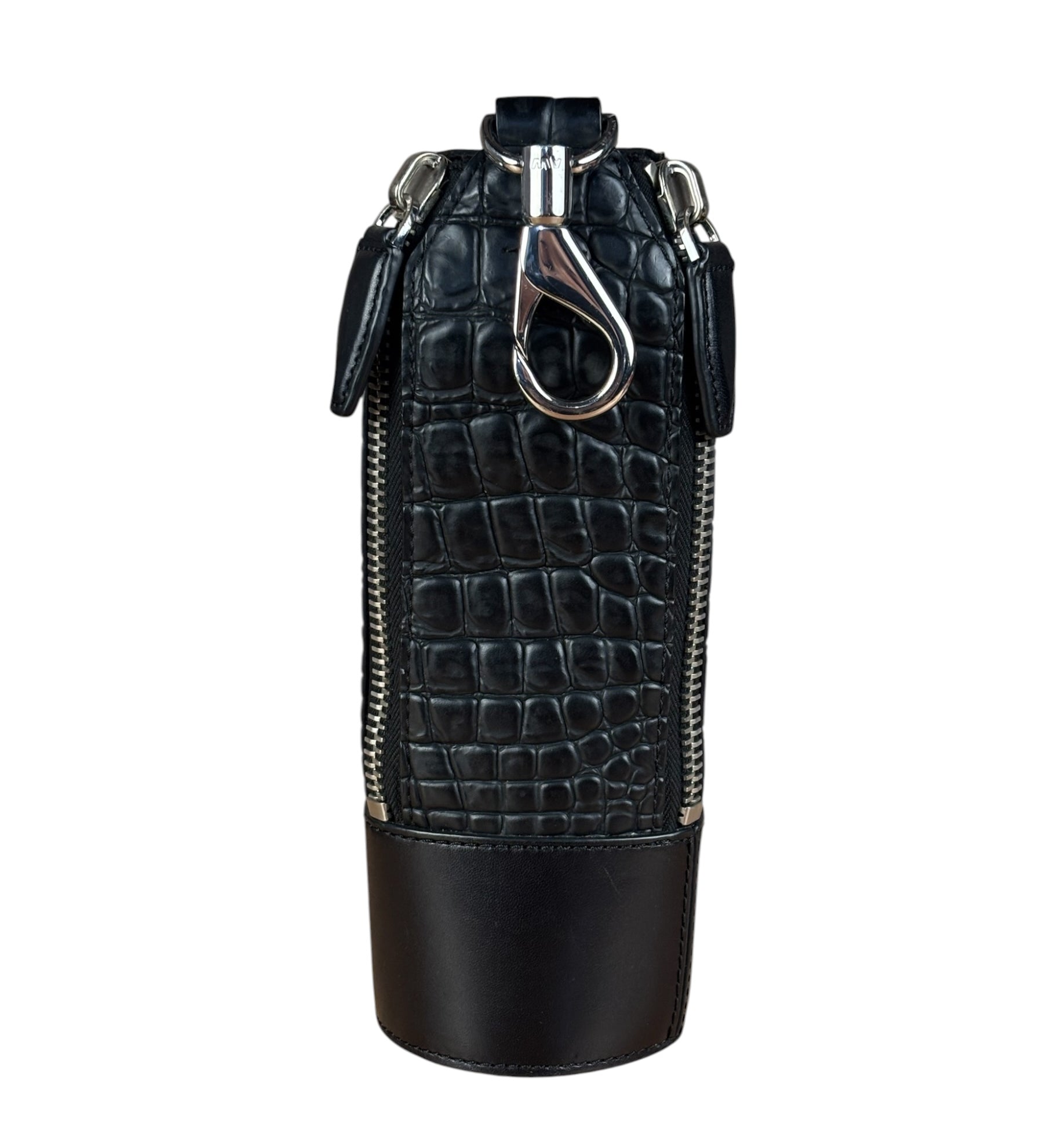 Alexander Wang Croc Embossed Water Bottle Holder
