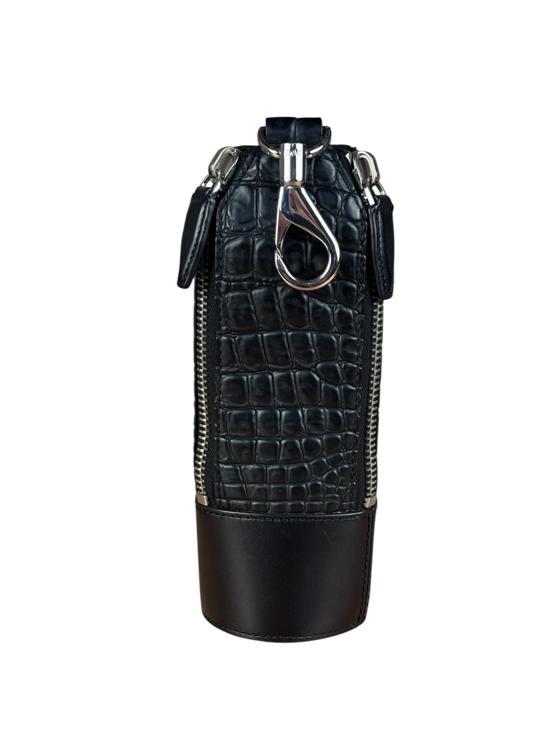 Alexander Wang Croc Embossed Water Bottle Holder